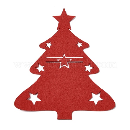 Porta stoviglie in feltro a tema natalizio AJEW-P106-02A-1
