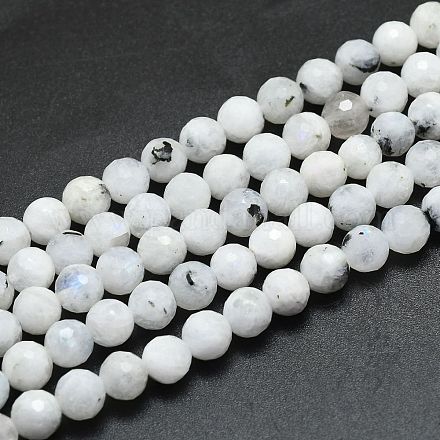 Brins de perles de pierre de lune arc-en-ciel naturel G-K310-A10-6mm-1
