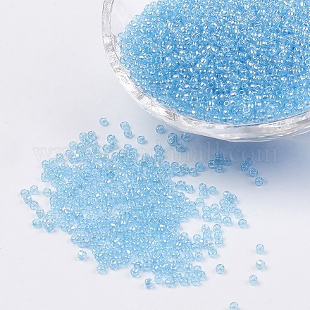 12/0 grade a couleurs transparentes perles de rocaille rondes en verre lustré X-SEED-A022-F12-517-1