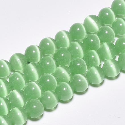 Chapelets de perles d'œil de chat CE-M011-8mm-02-1