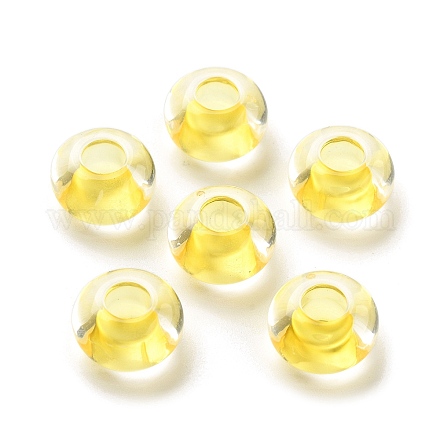 Прозрачного акрилового Европейский бисером TACR-P009-C01-02-1