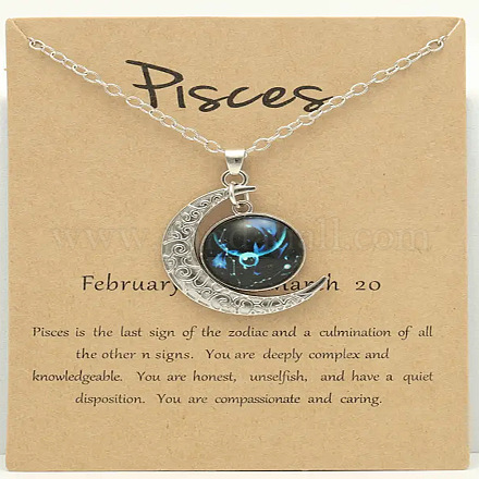 Ожерелья из сплава и стекла с подвеской в виде созвездия Луны для женщин FS-WG3B9B3-12-1