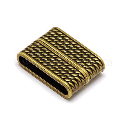 Rectangle Zinc Alloy Magnetic Clasps PALLOY-N0097-02AB-NF-1