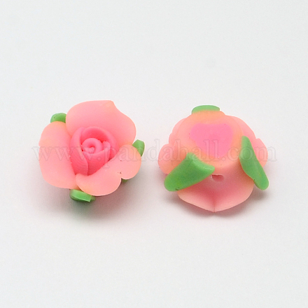Handmade Polymer Clay Flower Beads CLAY-Q221-20-1