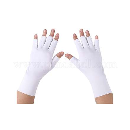 Перчатки без пальцев из полиэстера&nbsp;AJEW-WH20020-189A-1