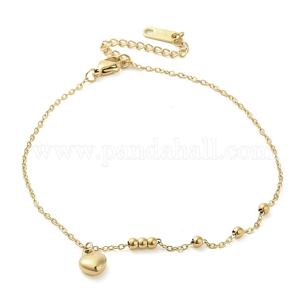 Браслеты из нержавеющей стали 304 с ионным покрытием (IP) BJEW-K245-02G-1