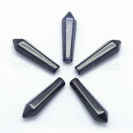 Synthetic Blue Goldstone Pointed Beads G-E490-C13-01-1