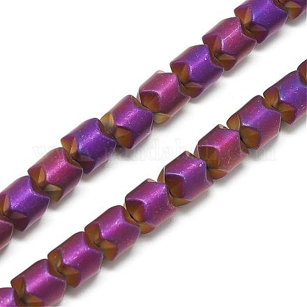 Electroplate Non-magnetic Synthetic Hematite Bead Strands G-Q486-28A-1