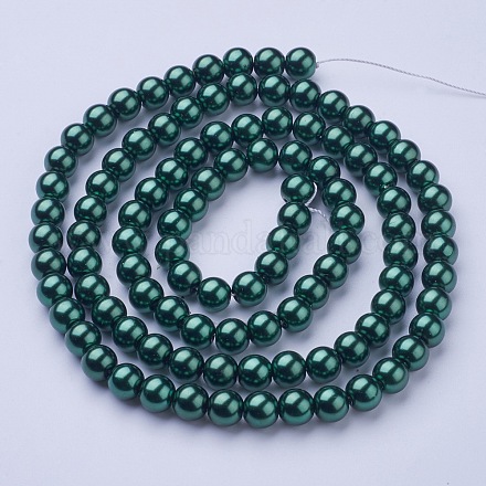 Glass Pearl Beads Strands HY-8D-B59-1