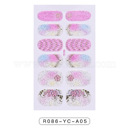 Nagellackaufkleber mit Farbverlauf in voller Verpackung MRMJ-R086-YC-A05-1
