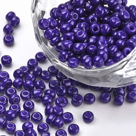 Baking Paint Glass Seed Beads SEED-Q025-3mm-L01-1