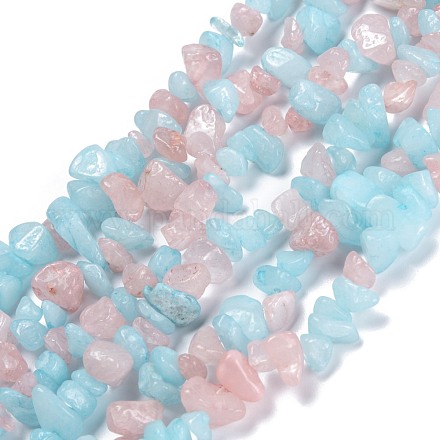 Chapelets de perles de jade blanche naturelle G-F703-15-1-1
