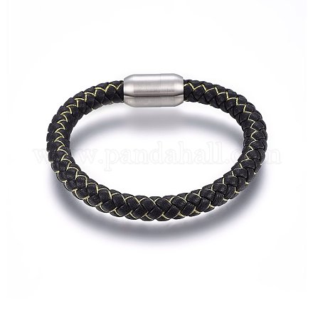 Leather Cord Bracelets BJEW-G603-04A-1