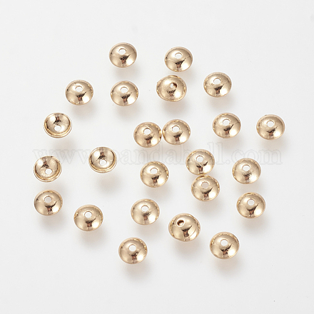 Messing Perle Kappen & Kegel Perlen KK-T014-122G-1
