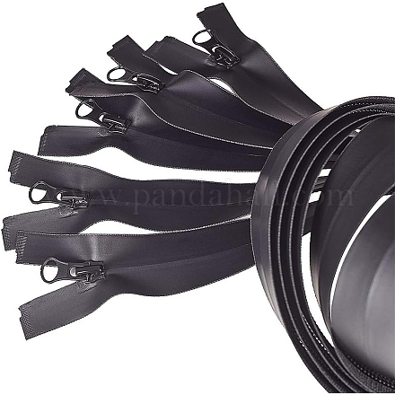 Benecreat 5 Stk. 80 cm wasserdichte Nylon-Reißverschlüsse # 5 schwarze wasserdichte Reißverschlüsse zum Nähen von Jackenmantel Rucksäcken für Outdoor-Kleidung FIND-BC0001-20B-1
