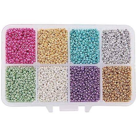 Pandahall Elite 26400pcs 13/0 Grade A Dyed Glass Round Seed Beads for Jewelry Making SEED-PH0011-07-1