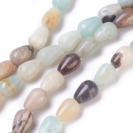 Brins de perles d'amazonite de fleurs naturelles G-I222-04-1