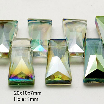 Electroplate Glass Beads EGLA-D030-4-1