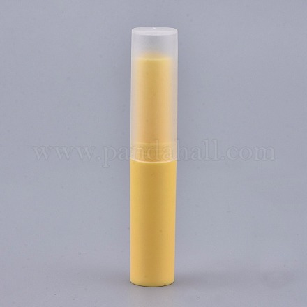 DIY空のリップスティックボトル  リップグロスチューブ  リップバームチューブ  キャップ付き  ゴールド  8.3x1.5cm 容量：4ml（0.13液量オンス） DIY-K029-04-1