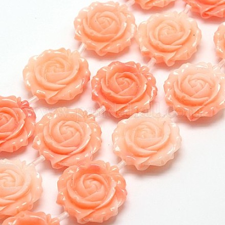 Synthetic Coral Beads Strands CORA-G108-25mm-03-1