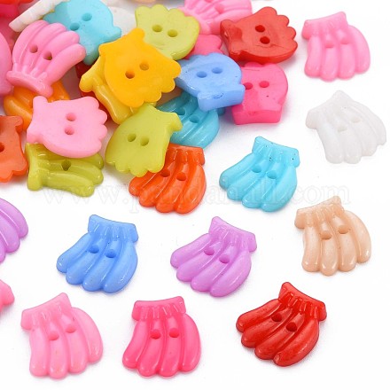 2-Hole Plastic Buttons BUTT-N018-030-1