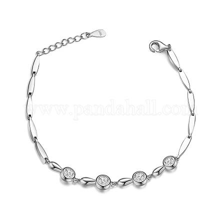 SHEGRACE Simple Design 925 Sterling Silver Link Bracelet JB280A-1