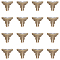 Triangle Iron Box Corner Protectors, Antique Bronze, 1-3/8x1 inch(35x25mm), 120pcs/box
