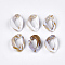 Acrylic Linking Rings, Quick Link Connectors, For Curb Chains Making, Imitation Gemstone Style, Twist, Floral White, 23x16.5x5.5mm, Hole: 11.5x6mm, about 580pcs/500g