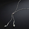 Fashionable Stainless Steel Earphone Pendant Necklaces for Daily Wear, Wuitable for Women, Stainless Steel Color