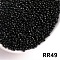 Opaque 11/0 Glass Seed Beads, Round, Black, 11/0, 2mm, Hole: 0.8mm, about 660pcs/10g