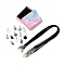 DIY Necklace Making Kits, including Star & Moon Gemstone Pendants and Waxed Cord Necklace Making