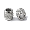 304 Stainless Steel European Beads, Large Hole Beads, Column, Stainless Steel Color, 6.5x6mm, Hole: 3.5mm