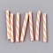 Handmade Polymer Clay Nail Art Decoration Accessories, Column, Sandy Brown, 19~23x1.5~3mm