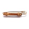 Alloy Brooches, with Bamboo, Peru, 87x23x11mm, Pin: 1.5mm