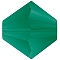 Preciosa® Crystal Beads, Czech Crystal, Bicone(451 69 302 Rondelle), 50730 840 Emerald Matt, 3mm, Hole: 0.8mm