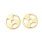 Brass Pendants, Wheel, Lead Free & Cadmium Free, Long-Lasting Plated, Rack Plating, Real 18K Gold Plated, 19.5x2mm, Hole: 4mm