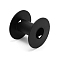 PP Plastic Empty Spools for Wire, Thread Bobbins, Black, 7.05x6.05cm