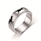 Rotating 201 Stainless Steel Anxiety Relief Rings for Women Men, Stainless Steel Color, Dinosaur, US Size 8(18.1mm)