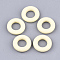 Painted Wooden Linking Rings, Ring, Light Yellow, 24.5x6mm, Hole: 12mm