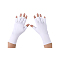 Polyester Fingerless Gloves, Sun Protection Gloves, White, 213x128x2mm
