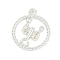 Twelve Constellations Alloy Pendants, Scorpio, 22.5x19x2.5mm, Hole: 1.8mm