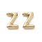 304 Stainless Steel Pendants, Real 14K Gold Plated, Ion Plating(IP), Balloon Letter Charm, Letter Z, 19.5x13.5x5mm, Hole: 2mm