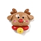 Christmas Theme Opaque Resin Decoden Cabochons, Deer, 25.5x25.5x12mm