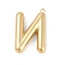 304 Stainless Steel Pendants, Ion Plating(IP), Letter Charm, Letter N, 38x25x7mm, hole: 2.2mm