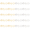 DICOSMETIC 20Pcs Love Links Connectors Pawprint Electrocardiogram Charms Golden Heartbeat Charms Connectors Flat Stainless Steel Link Charms Laser Cut Charms for Jewelry Making, Hole: 1.8mm