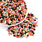 Baking Paint Glass Seed Beads, Round, Mixed Color, 4~4.5x3~4mm, Hole: 0.9~1.2mm, about 4500~6250pcs/pound