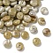 Acrylic Imitation Gemstone Beads, Rondelle, Two Tone, Dark Khaki, 13~15.5x6~7.5mm, Hole: 1.8mm, about 657pcs/500g