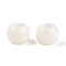 Opaque Acrylic Beads, Round, White, 12x9.8mm, Hole: 6.5mm, about 850Pcs/500g