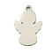 Non-Tarnish 201 Stainless Steel Pendants, Angel Charm, Laser Cut, Stainless Steel Color, 15.5x10.5x1mm, Hole: 1.5mm