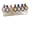 Frosted Candy Color Alloy Alligator Hair Clips, for Girls, Flower, 60mm, 7pcs/set